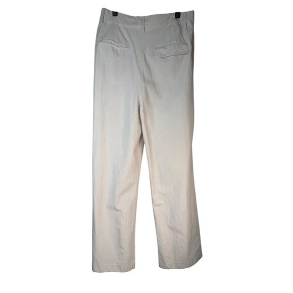 2/$30 ZARA Womens Size Large Wide-Leg Linen-Blend Pants - Picture 5 of 16